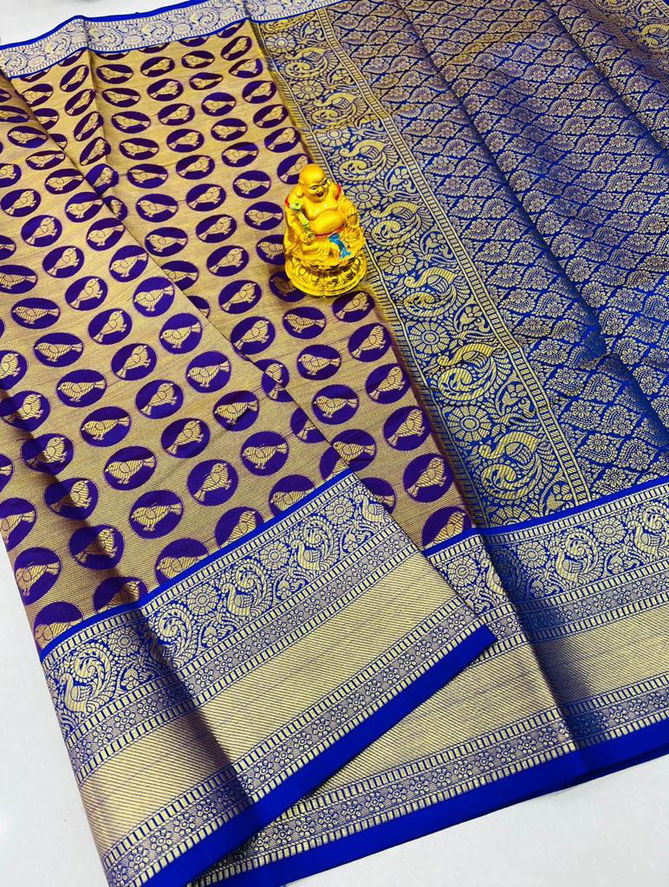 MS Kanan Chidiya By Manzar Kanchipuram Handloom Weaving Silk Sarees Wholesale Price In Surat